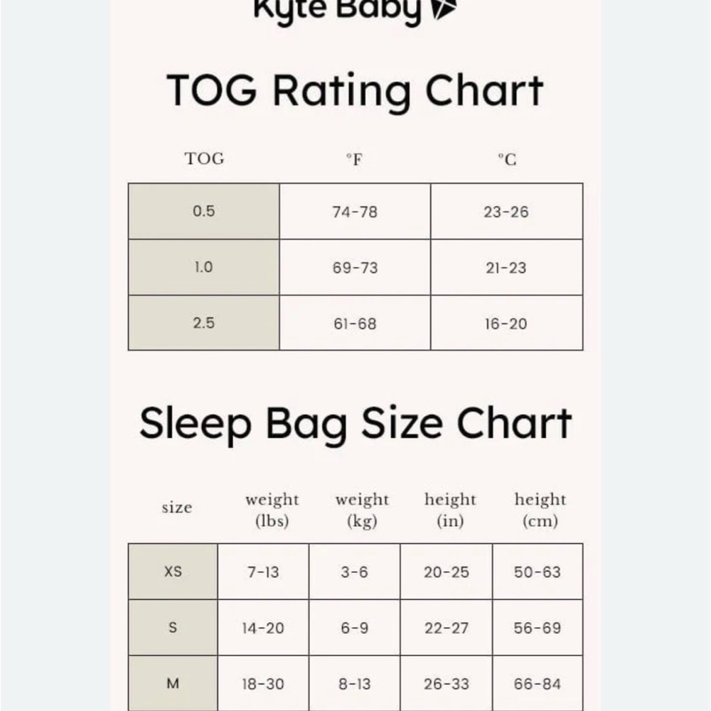 Kyte Baby Gray Sleep Bag 1.0 TOG 6-18/ Medium - Picture 3 of 3